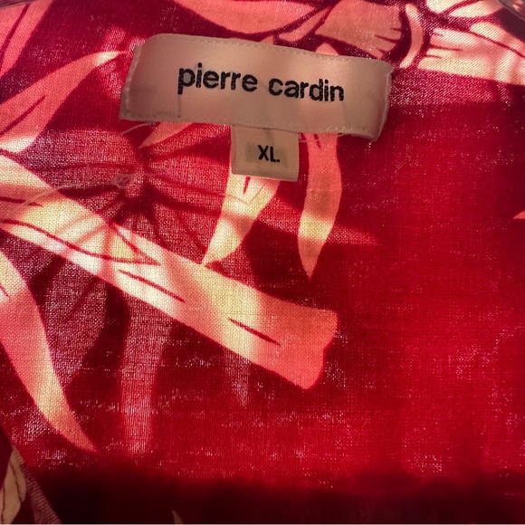 Pierre Cardin Rayon Short Sleeve VTG Shirt Size XL Burnt Orange - Picture 6 of 10